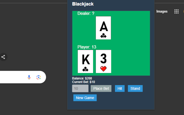 No BS Blackjack chrome谷歌浏览器插件_扩展第1张截图