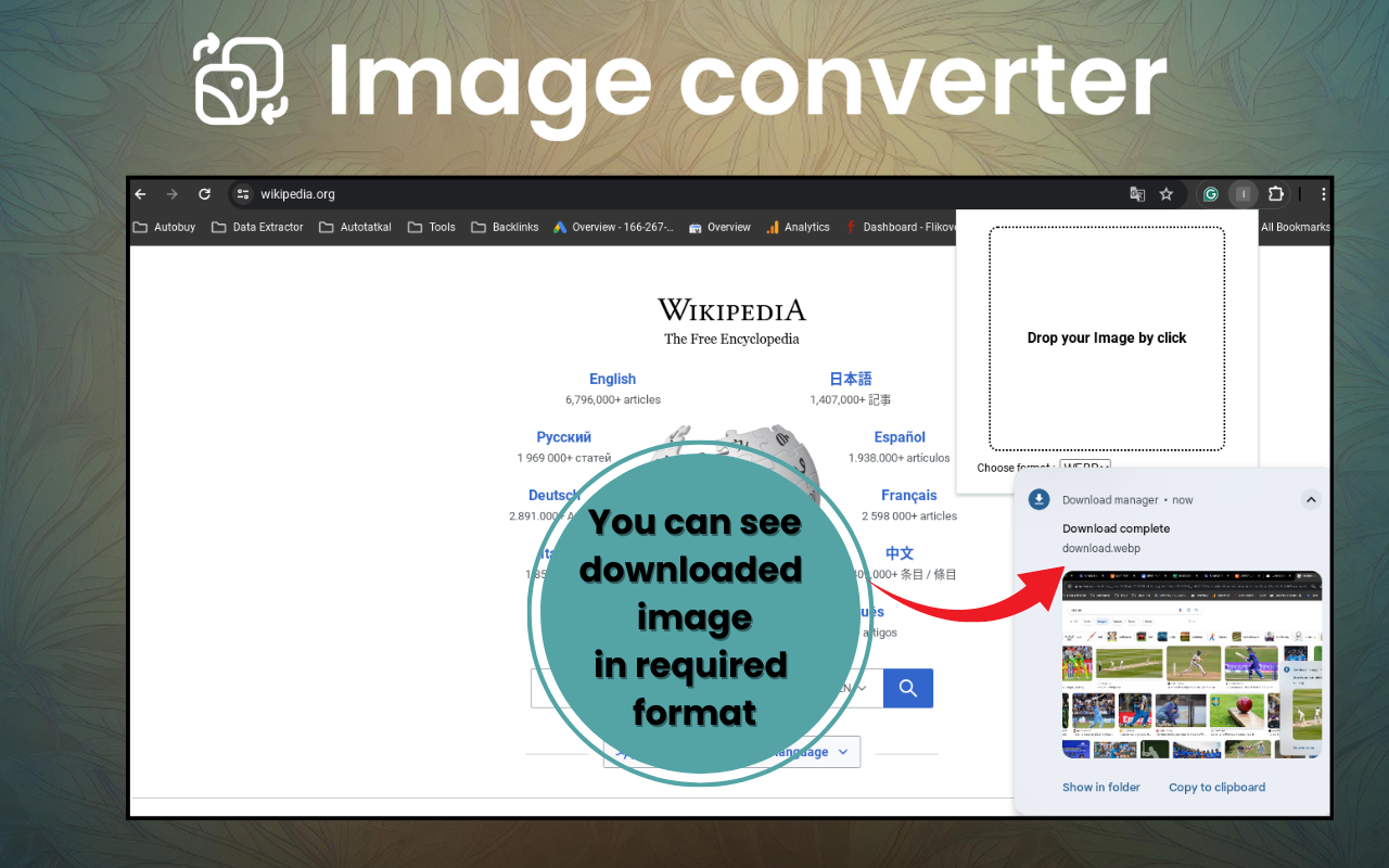 Image converter/Convert JPG to PNG chrome谷歌浏览器插件_扩展第1张截图