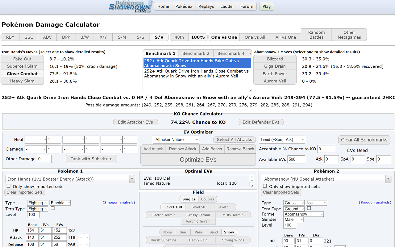 Pokemon Showdown Calculator EV Optimizer chrome谷歌浏览器插件_扩展第2张截图