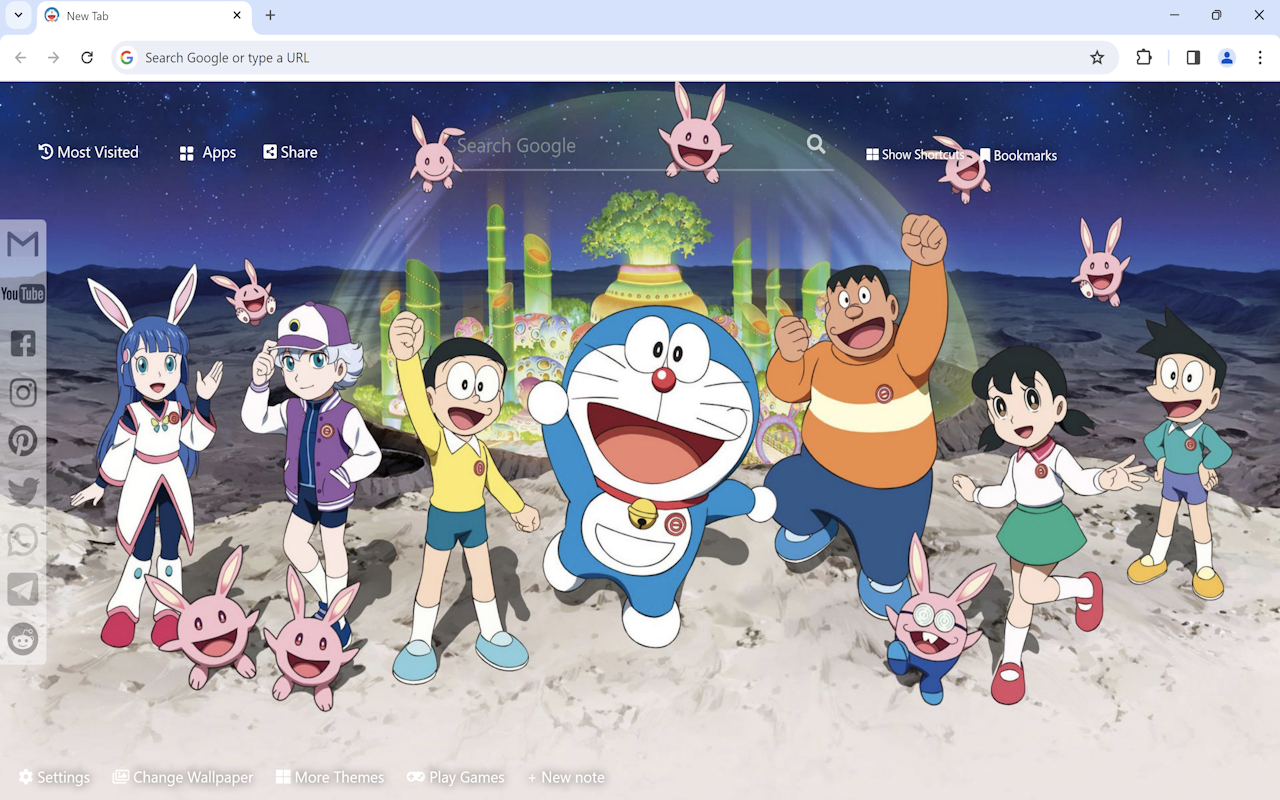 Doraemon Wallpaper chrome谷歌浏览器插件_扩展第1张截图