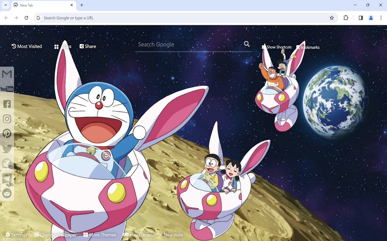 Doraemon Wallpaper chrome谷歌浏览器插件_扩展第2张截图