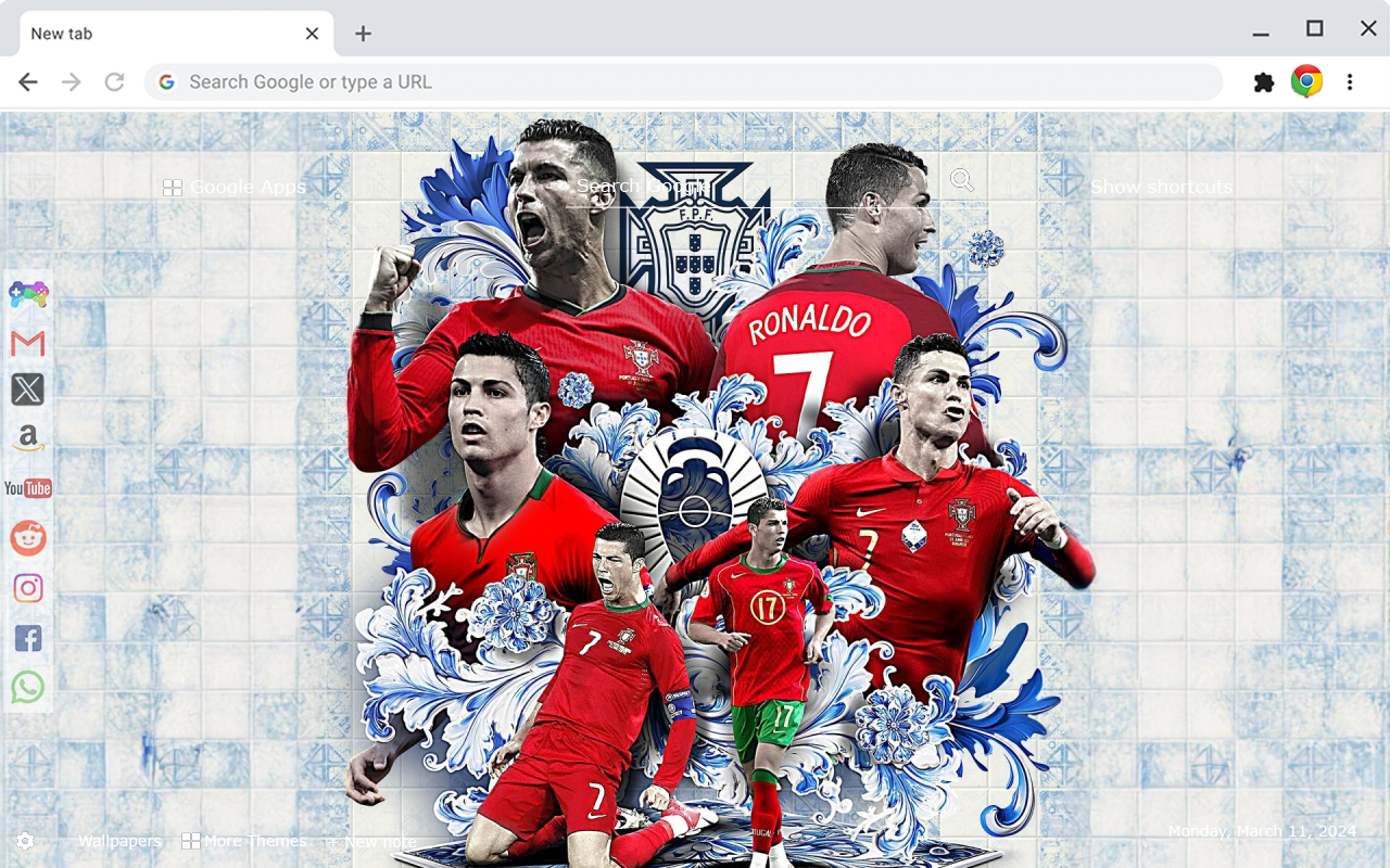 Portugal National Football Team Euro 2024 New Tab Extension chrome谷歌浏览器插件_扩展第3张截图