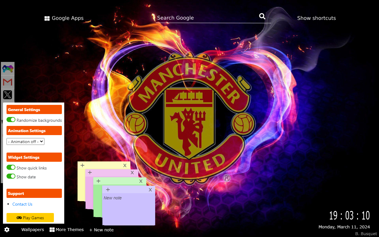 Manchester United Wallpapers chrome谷歌浏览器插件_扩展第1张截图