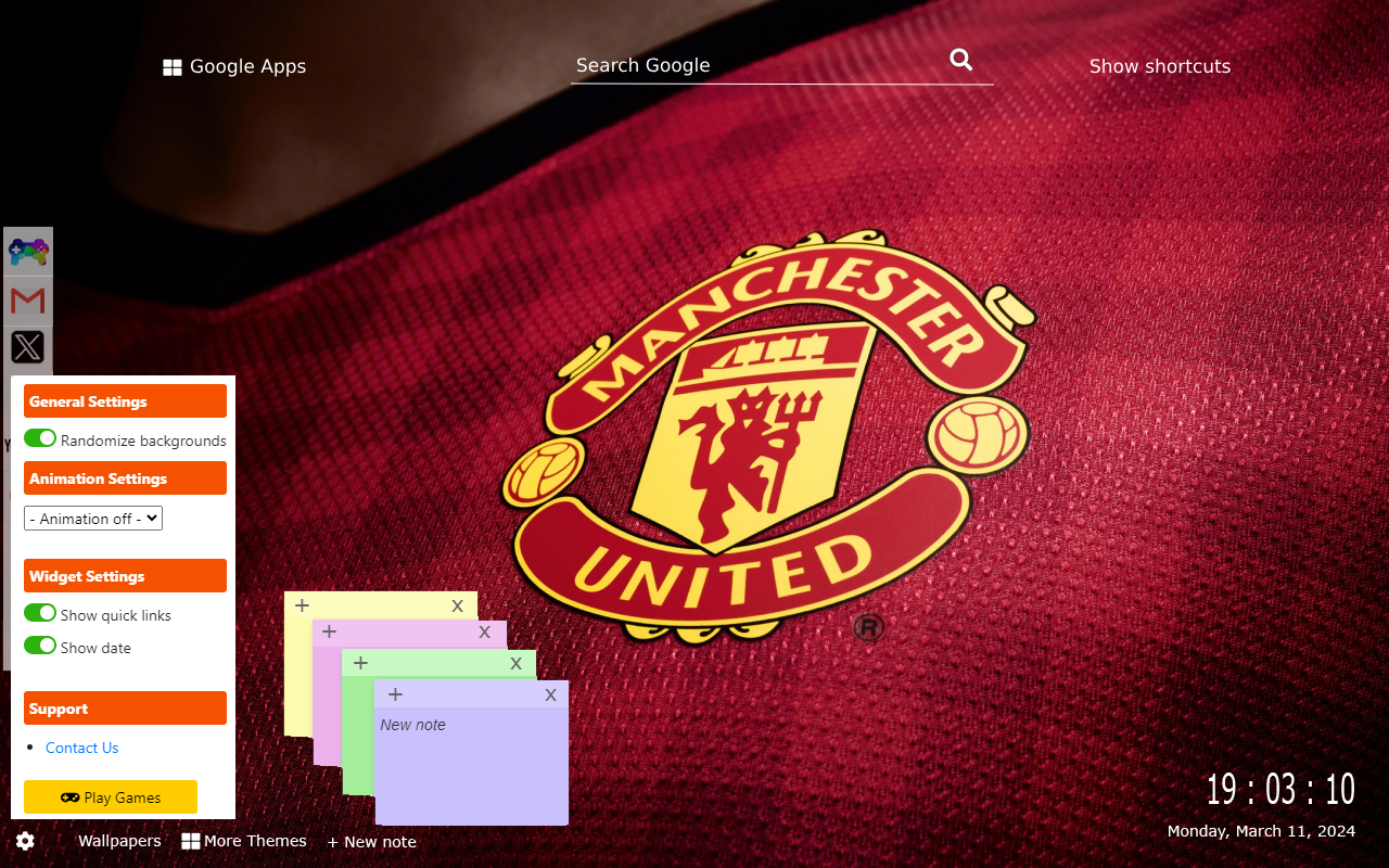 Manchester United Wallpapers chrome谷歌浏览器插件_扩展第2张截图