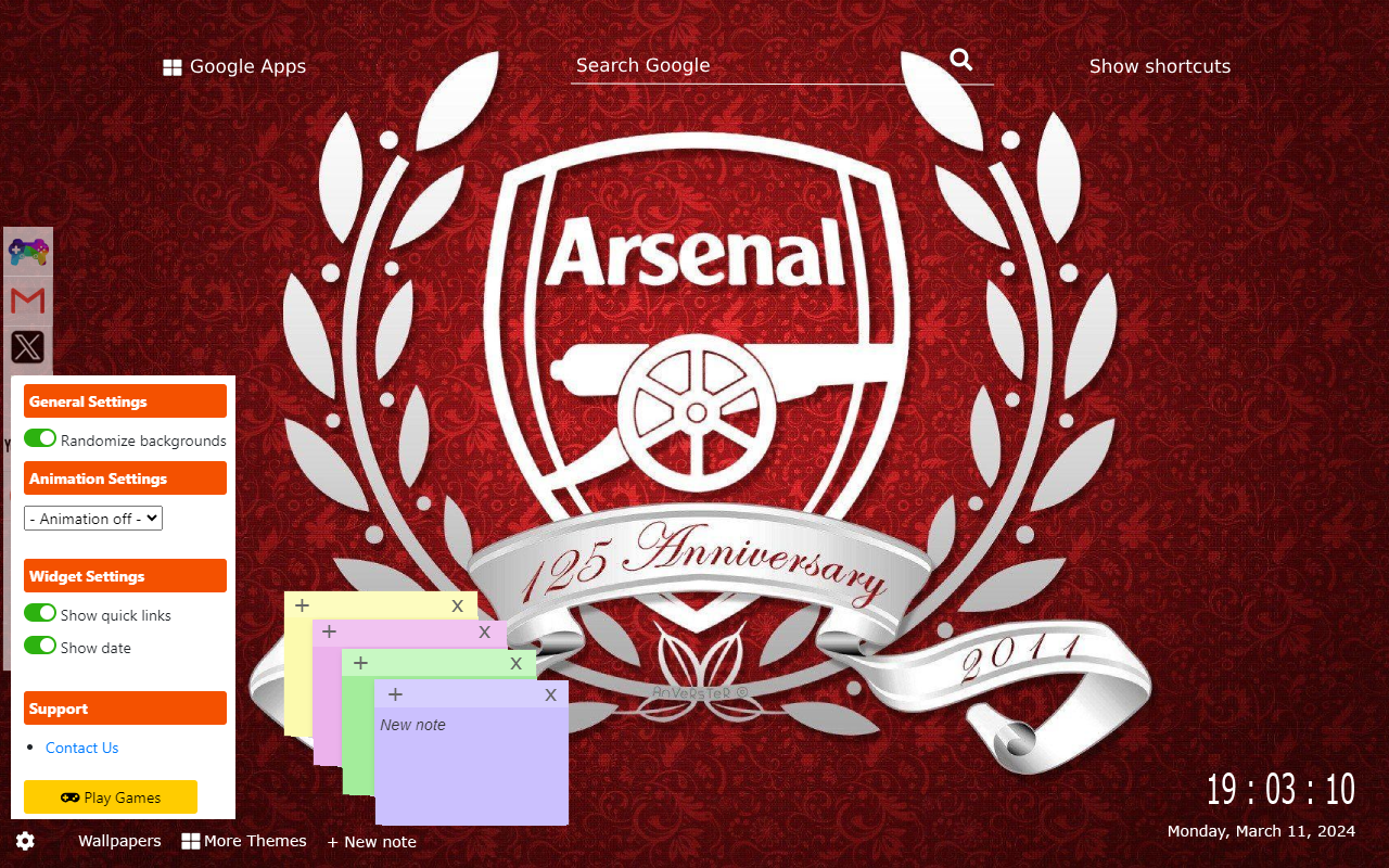 Arsenal FC Wallpapers chrome谷歌浏览器插件_扩展第2张截图