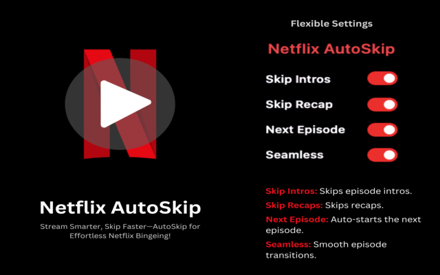 Netflix AutoSkip chrome谷歌浏览器插件_扩展第1张截图