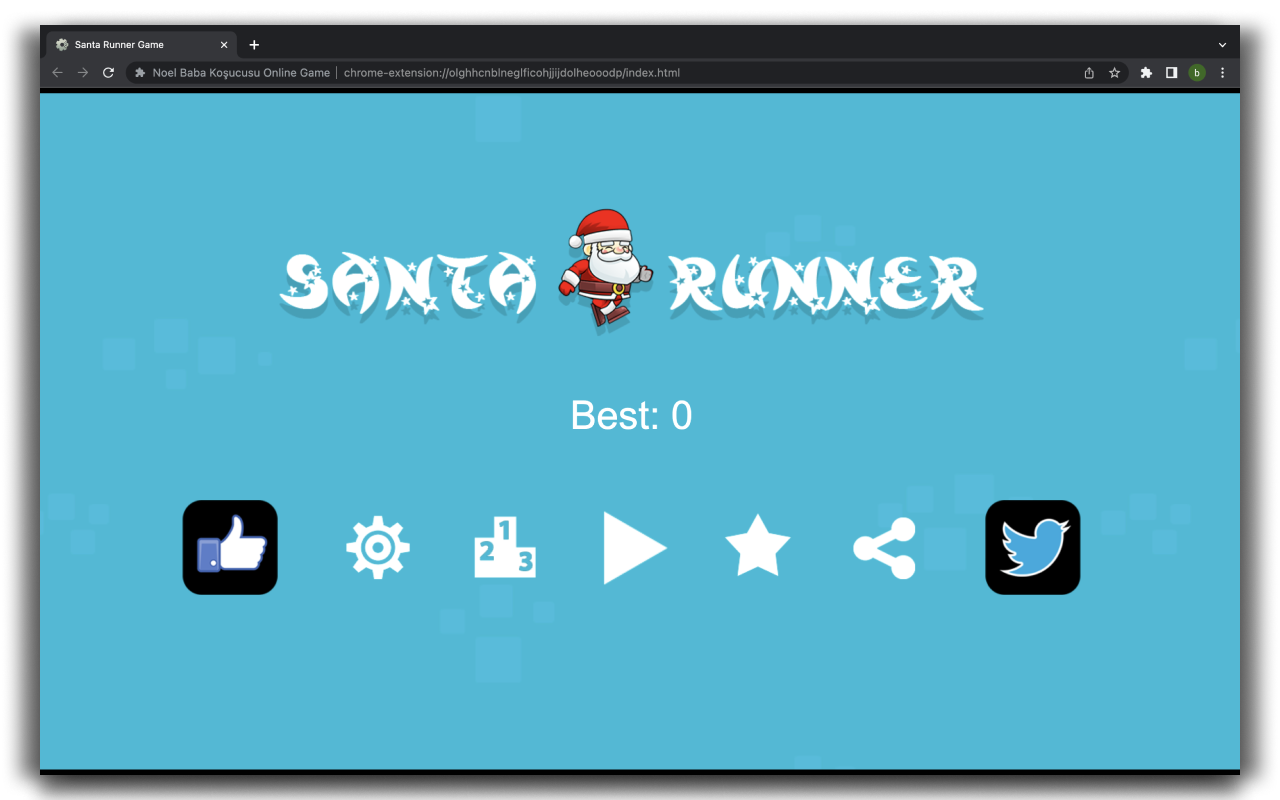 Santa Runner - HTML5 Game chrome谷歌浏览器插件_扩展第2张截图