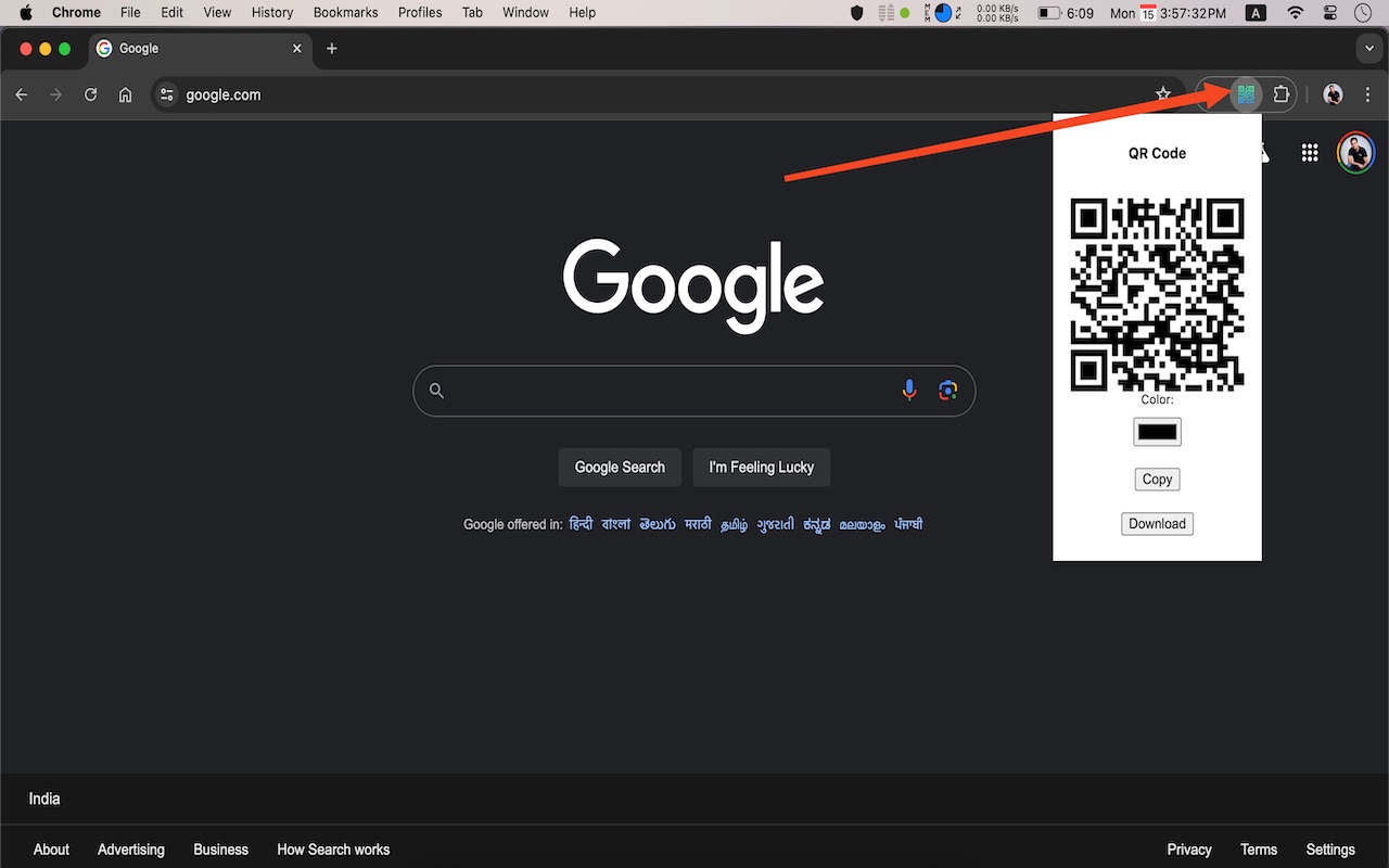 Website to QR Code Generator chrome谷歌浏览器插件_扩展第1张截图