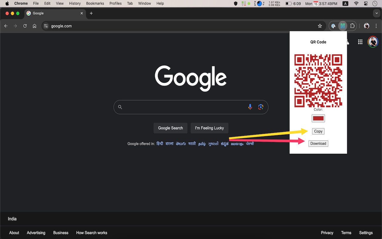 Website to QR Code Generator chrome谷歌浏览器插件_扩展第2张截图