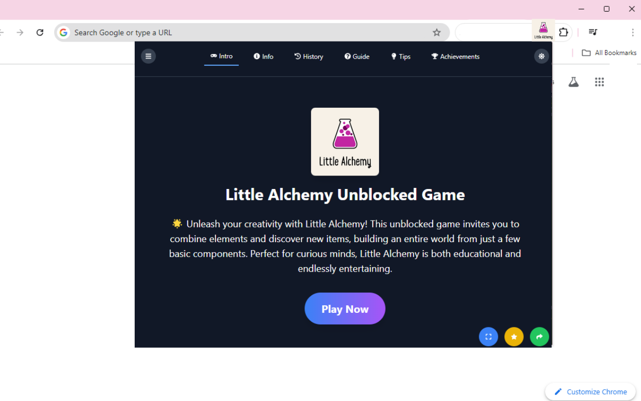 Little Alchemy Unblocked Game chrome谷歌浏览器插件_扩展第1张截图