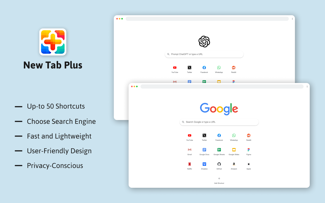 New Tab Plus chrome谷歌浏览器插件_扩展第3张截图