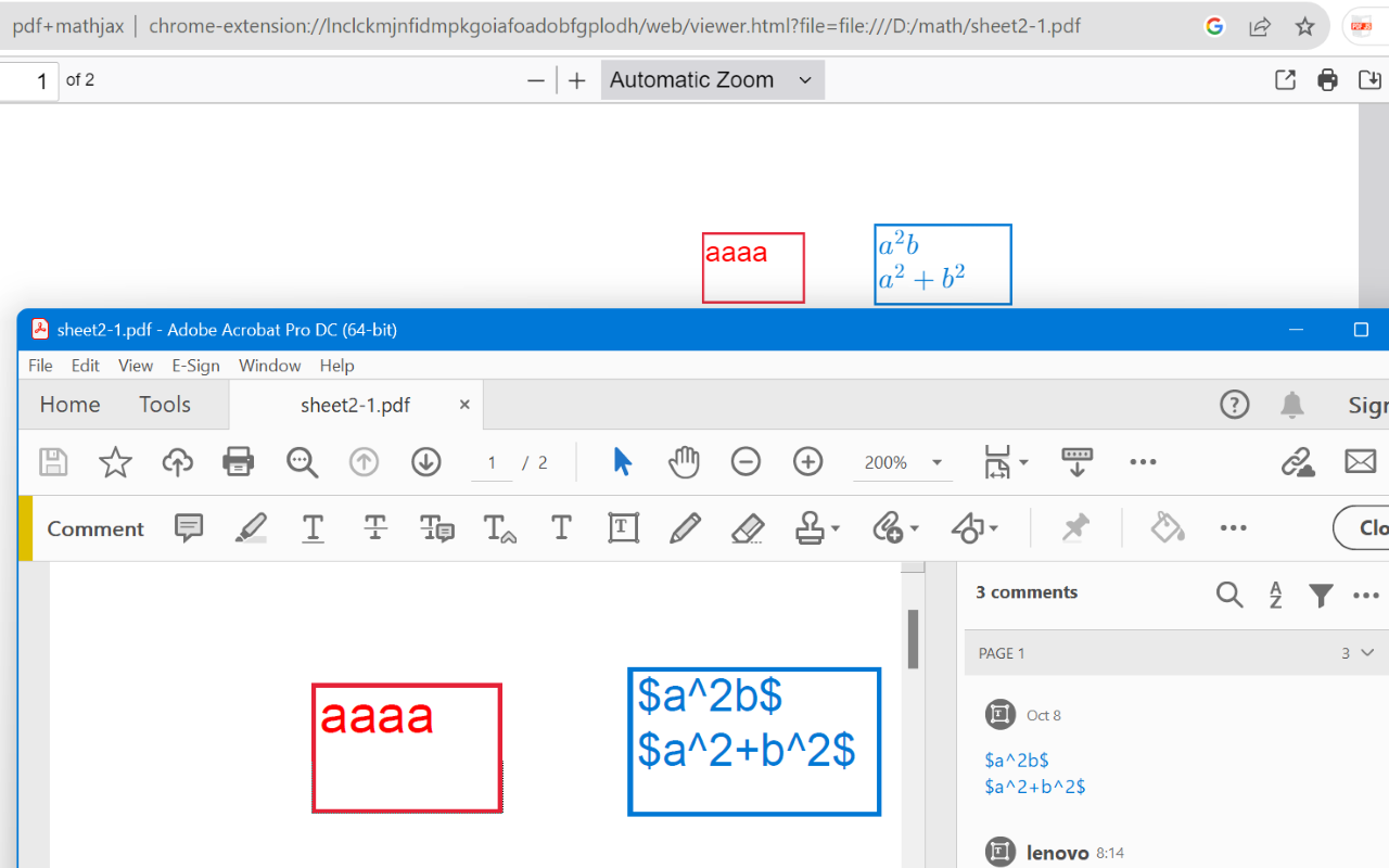 pdf+mathjax chrome谷歌浏览器插件_扩展第1张截图