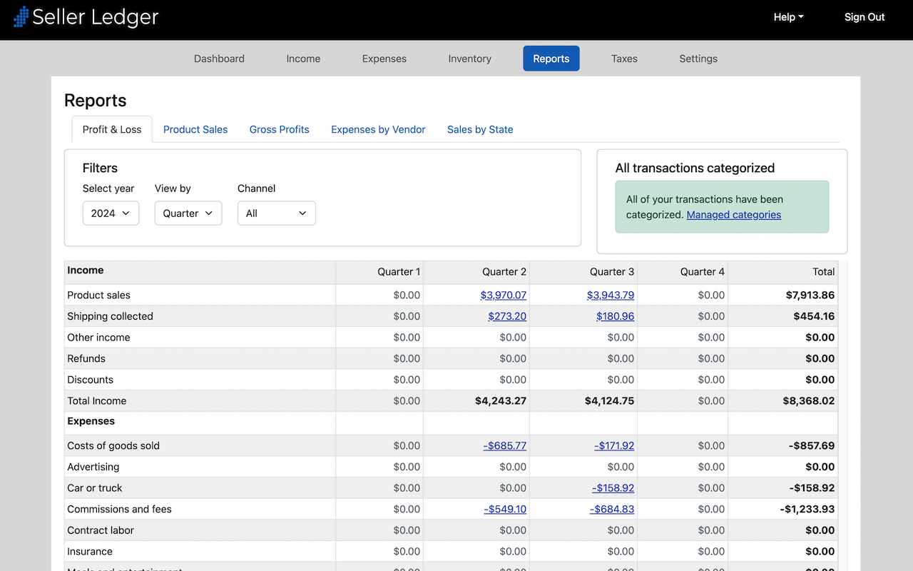 Seller Ledger Browser Extension chrome谷歌浏览器插件_扩展第4张截图