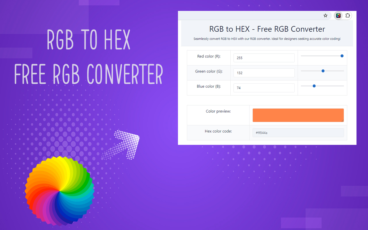 RGB to HEX - Free RGB Converter chrome谷歌浏览器插件_扩展第3张截图