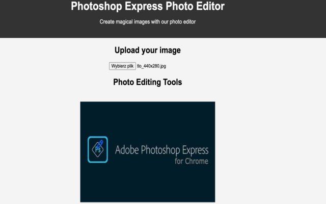 Photoshop Express Photo Editor chrome谷歌浏览器插件_扩展第1张截图
