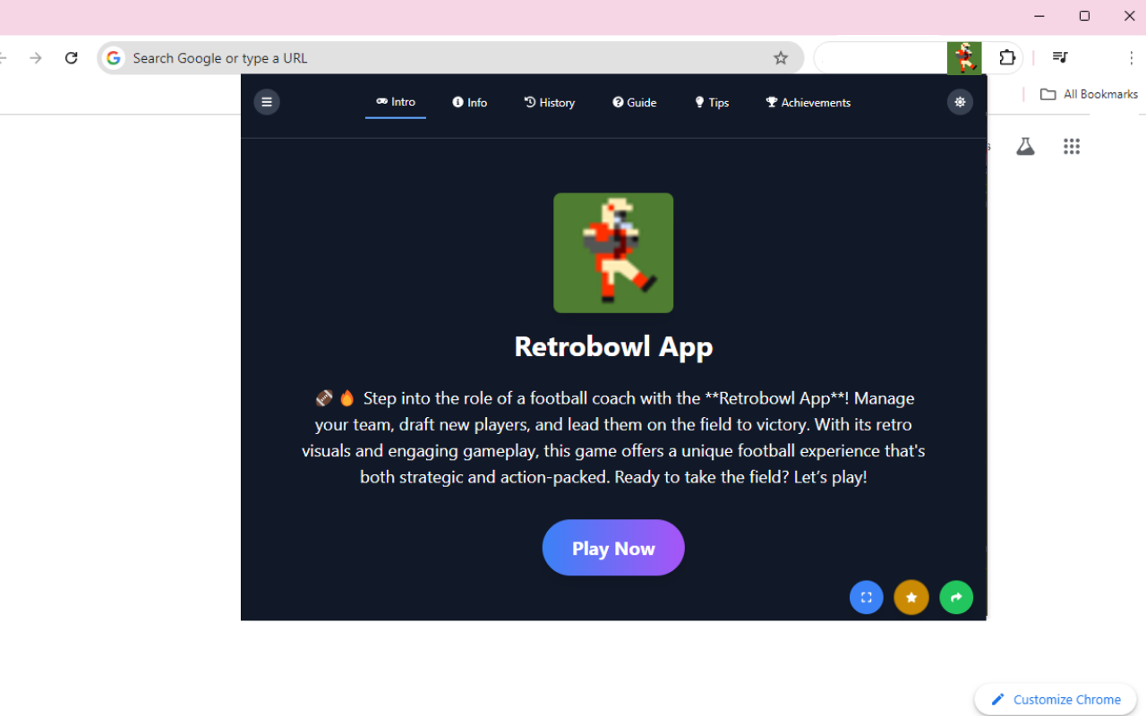 Retrobowl App chrome谷歌浏览器插件_扩展第3张截图