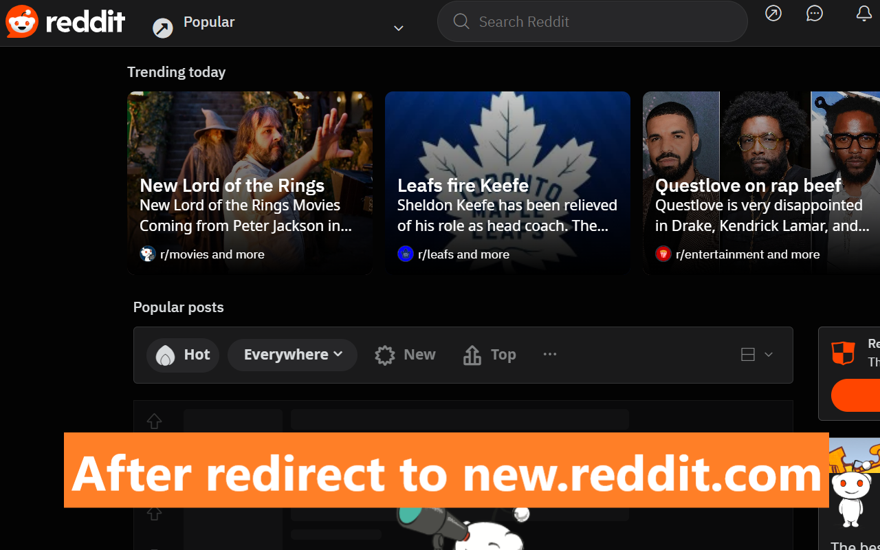 Reddit Redirect chrome谷歌浏览器插件_扩展第2张截图