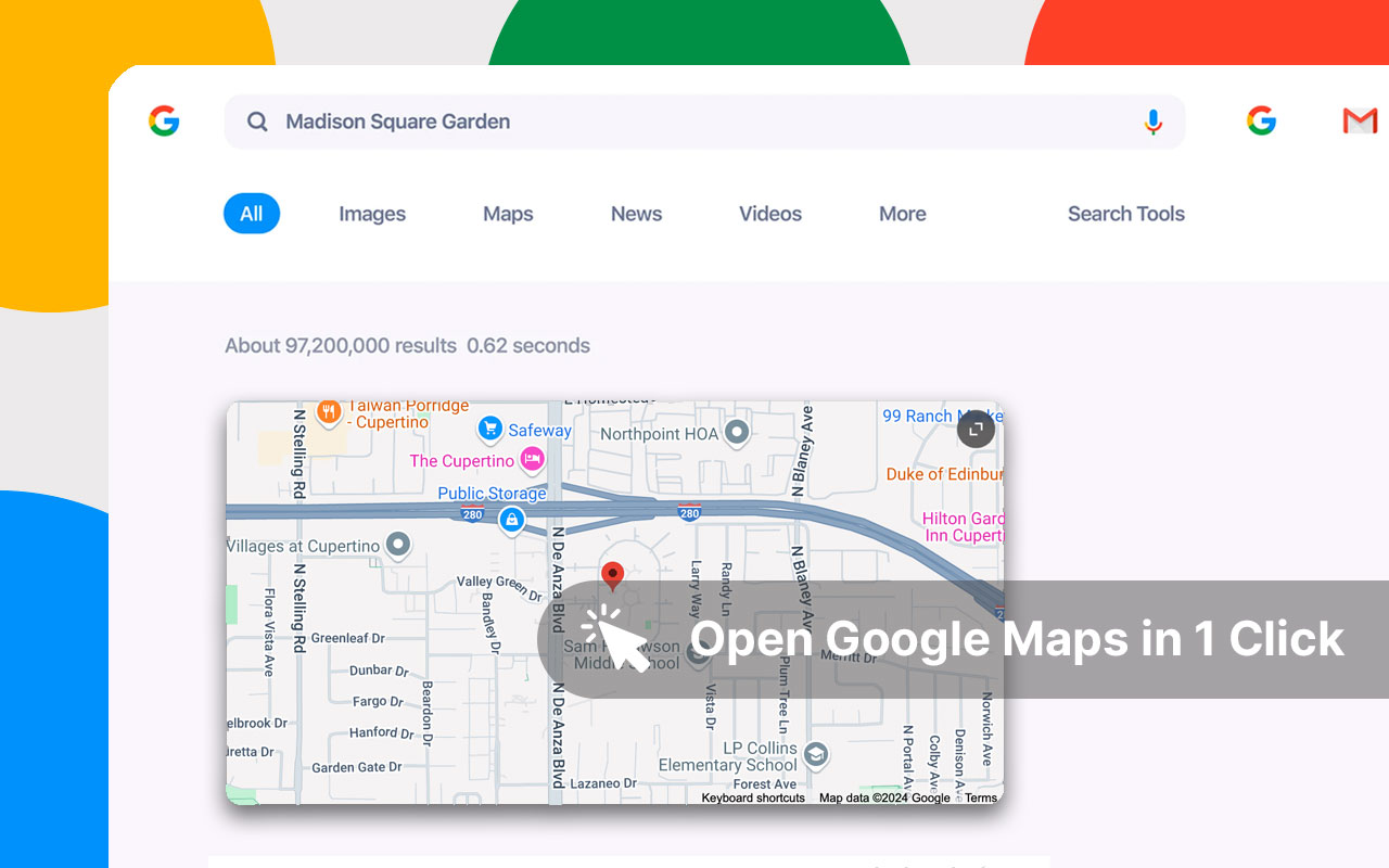 Open Google Maps With One Click chrome谷歌浏览器插件_扩展第1张截图