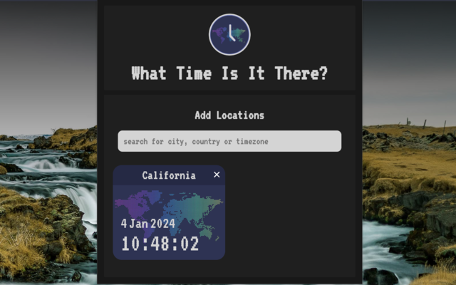 What Time Is It There? chrome谷歌浏览器插件_扩展第1张截图