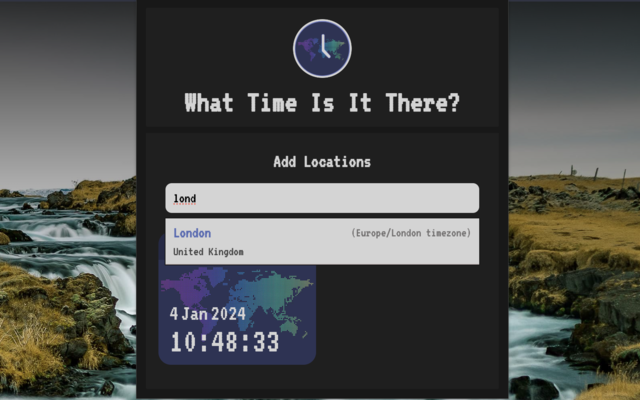 What Time Is It There? chrome谷歌浏览器插件_扩展第2张截图