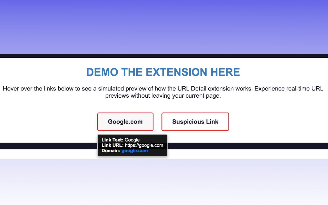 URL Detail - Link Hover Info chrome谷歌浏览器插件_扩展第3张截图