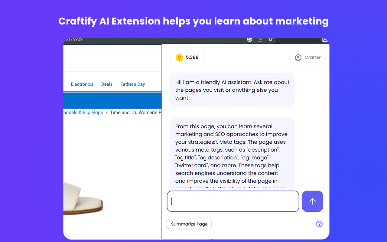 Craftify AI - Your AI Marketing Assistant chrome谷歌浏览器插件_扩展第3张截图