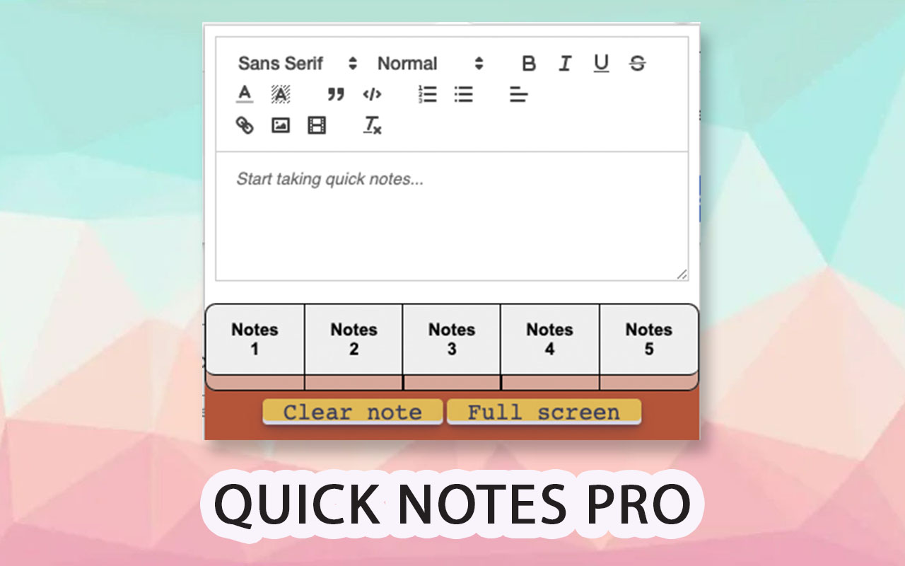 Quick Notes Pro chrome谷歌浏览器插件_扩展第3张截图