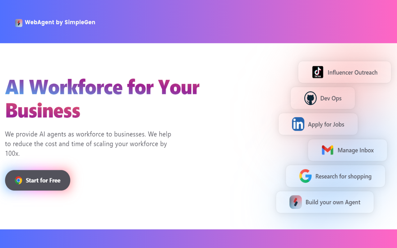 WebAgent: AI Workforce for Influencer Marketing chrome谷歌浏览器插件_扩展第4张截图