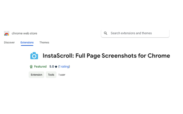 InstaScroll: Full Page Screenshots for Chrome chrome谷歌浏览器插件_扩展第1张截图