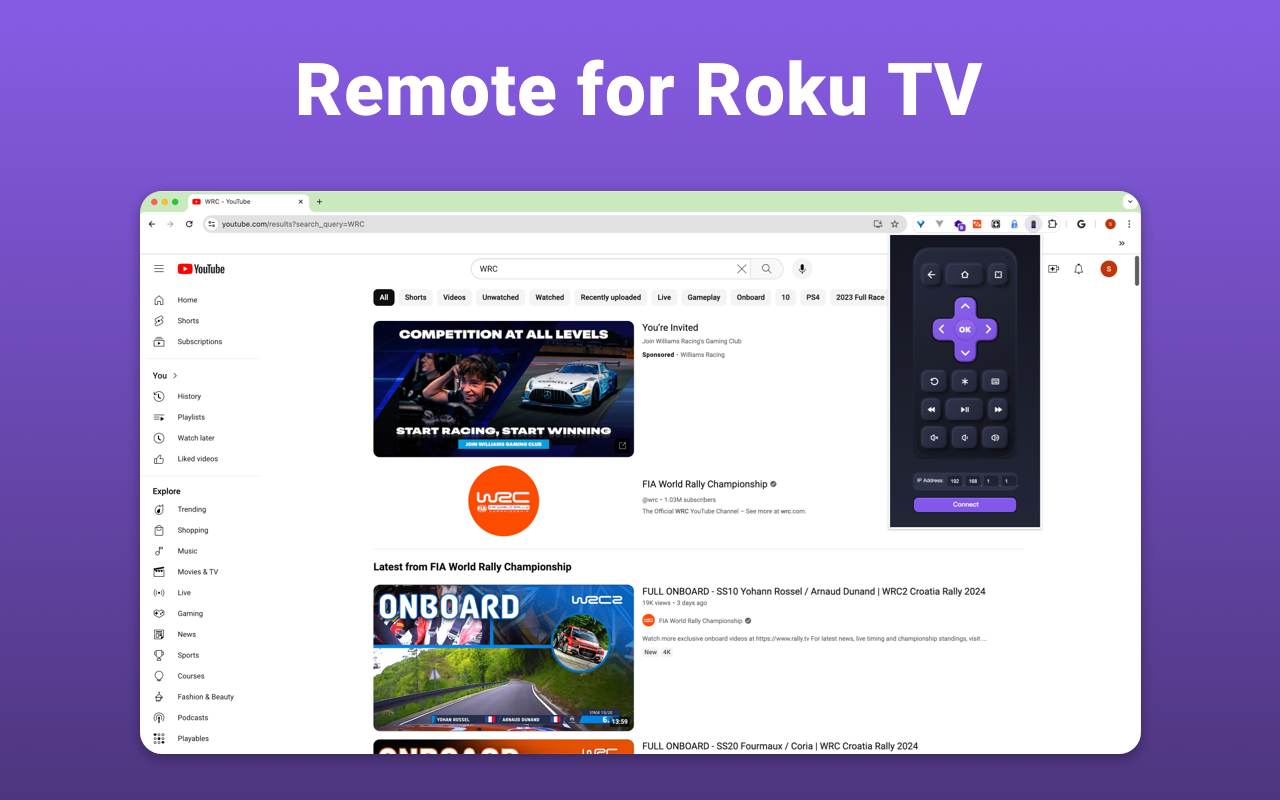 Remote Control for TV chrome谷歌浏览器插件_扩展第1张截图
