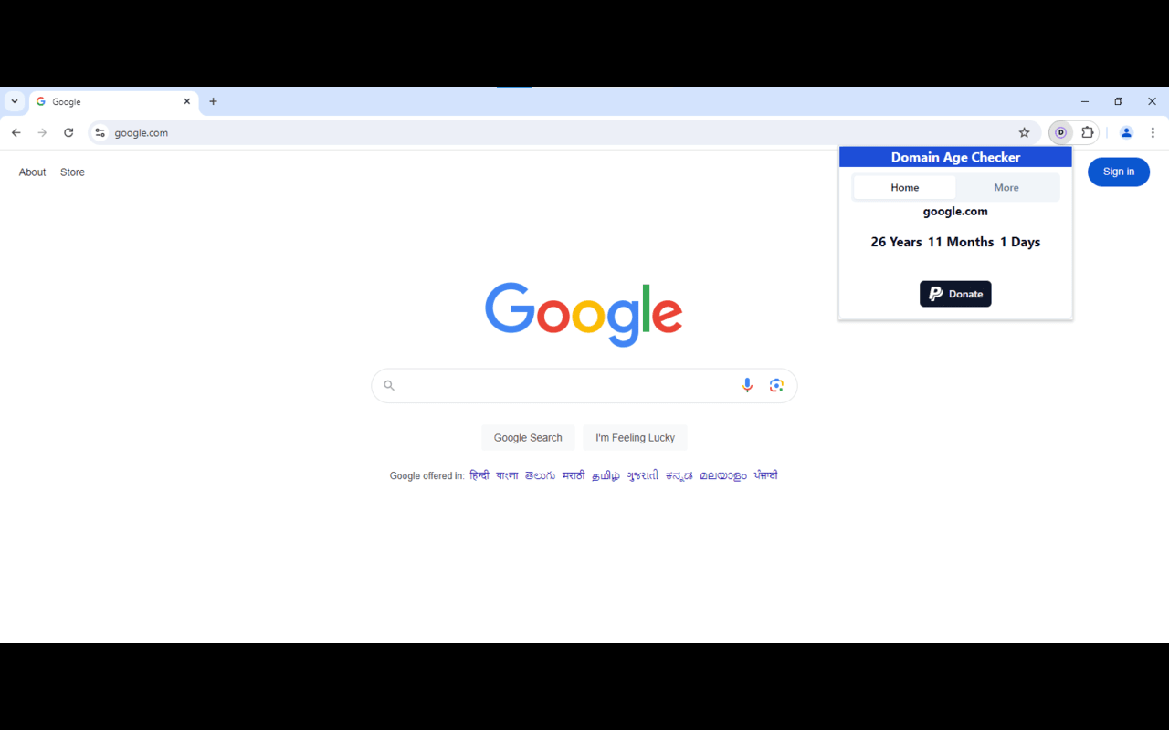 Domain Age Checker | Site Age Checker chrome谷歌浏览器插件_扩展第2张截图