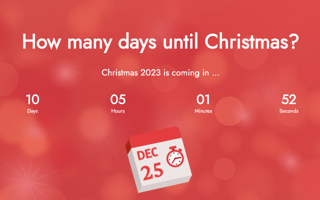 Christmas Countdown chrome谷歌浏览器插件_扩展第1张截图