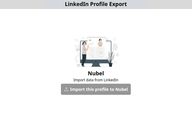 Nubel LinkedIn Profile Importer chrome谷歌浏览器插件_扩展第1张截图