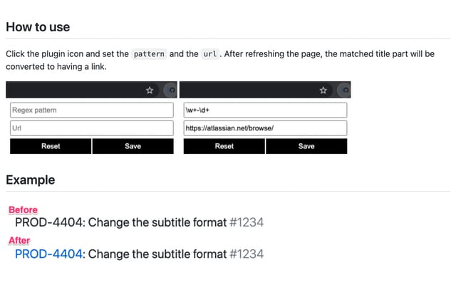 GitHub JIRA Ticket Linker chrome谷歌浏览器插件_扩展第1张截图