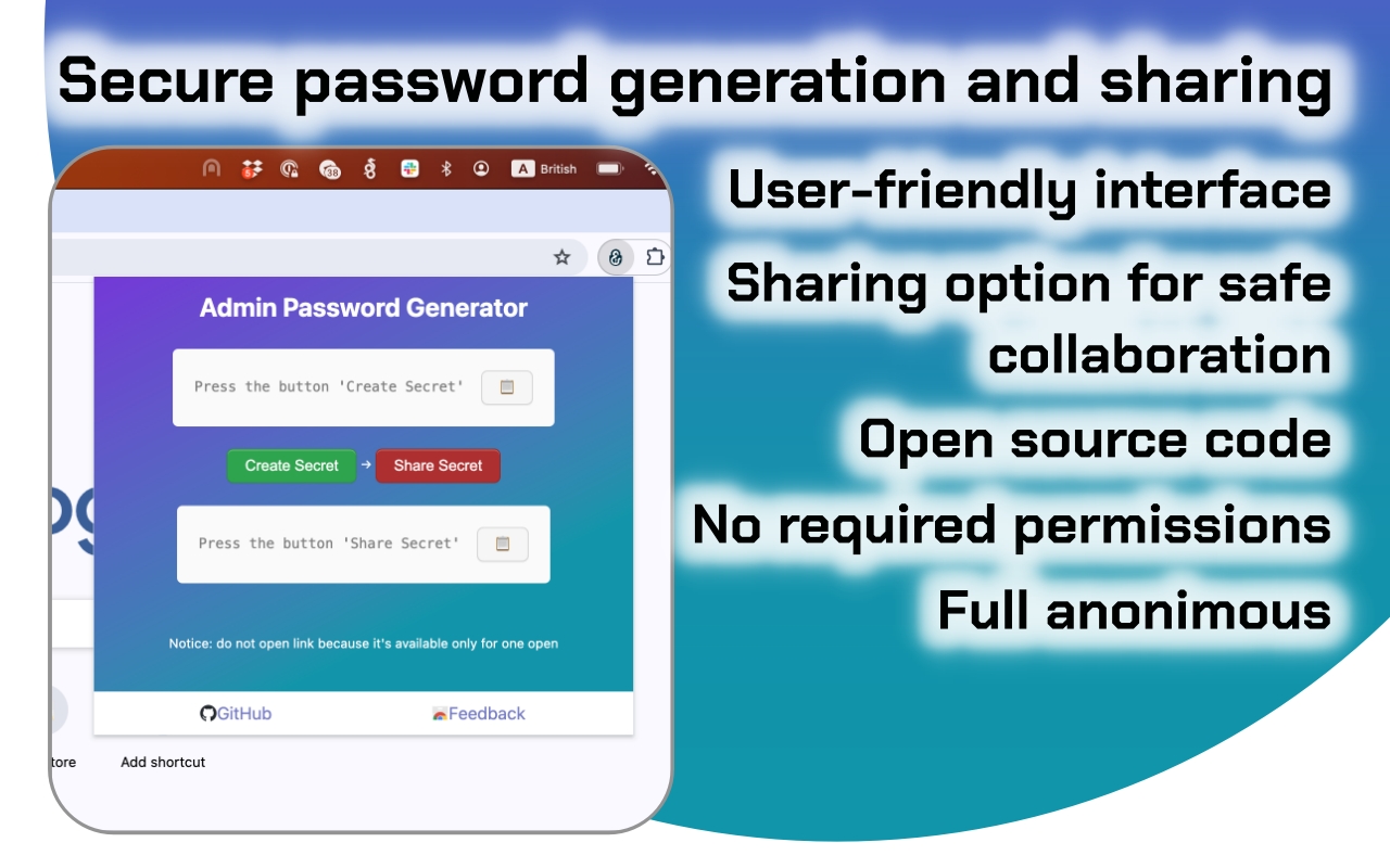 Admin Password Generator chrome谷歌浏览器插件_扩展第1张截图