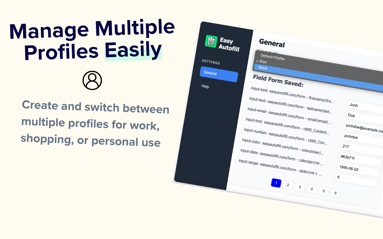 Easy Autofill: Secure Profile-Based Fill Out and Form Filling chrome谷歌浏览器插件_扩展第2张截图