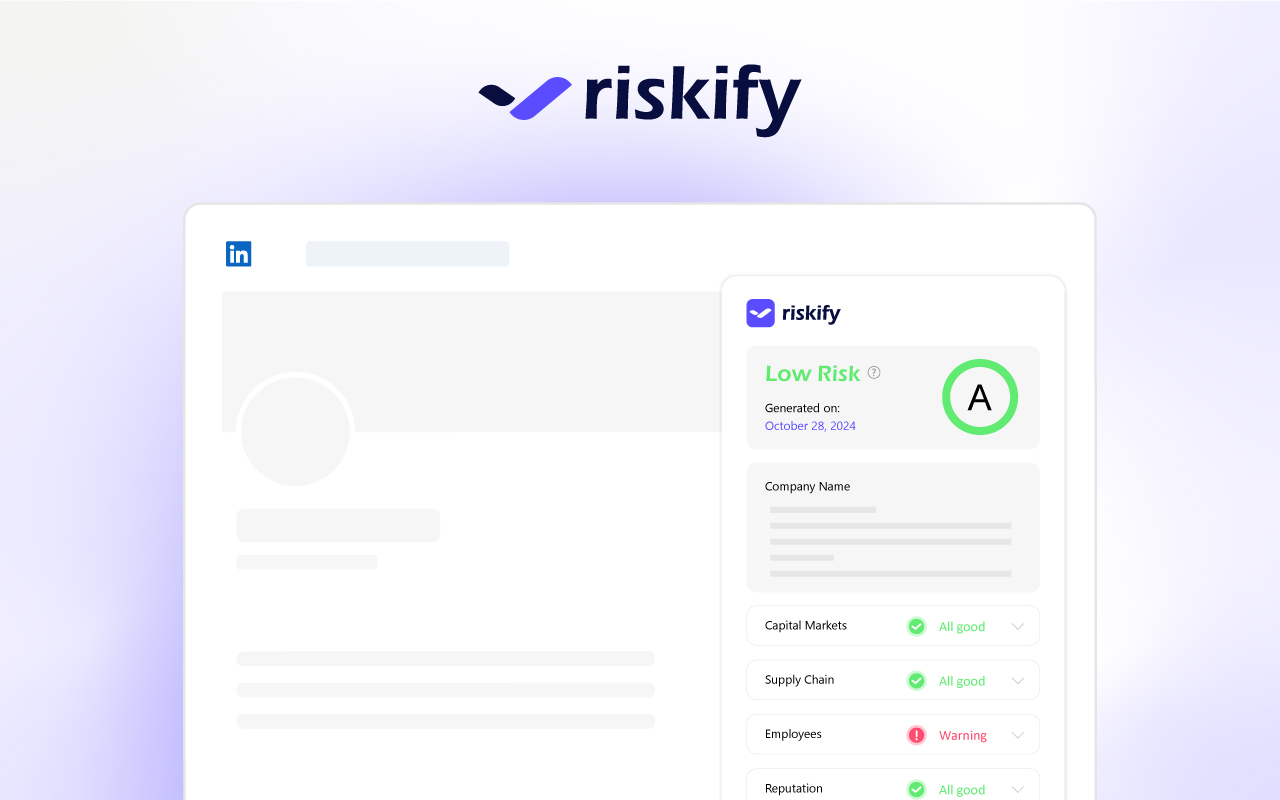 Riskify: Real-Time Non-Financial Risk Checker chrome谷歌浏览器插件_扩展第2张截图