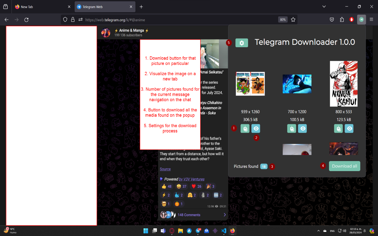 Telegram Downloader chrome谷歌浏览器插件_扩展第1张截图