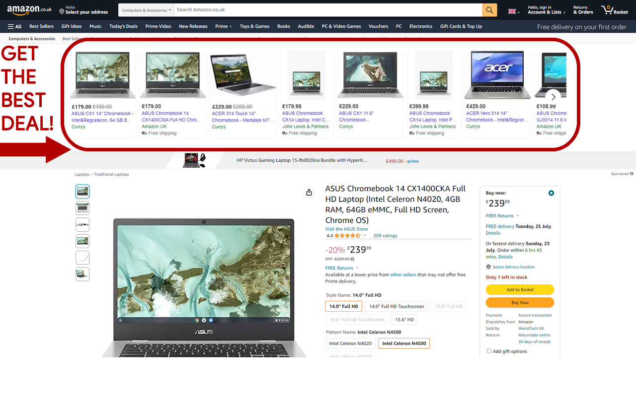 CompareHero: Amazon Price Comparison chrome谷歌浏览器插件_扩展第4张截图