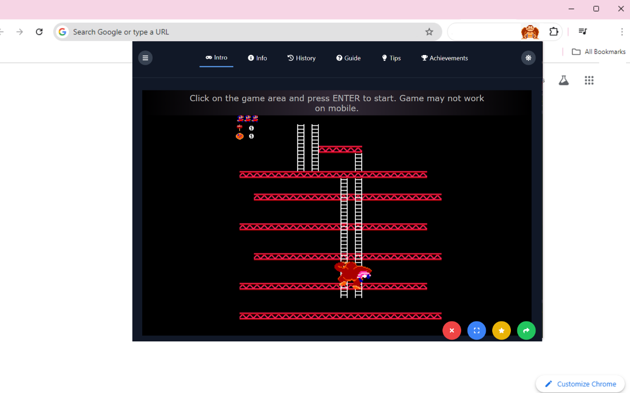 Donkey Kong Unlocked Game chrome谷歌浏览器插件_扩展第1张截图
