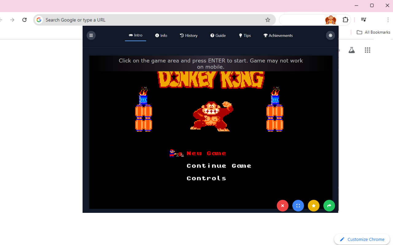 Donkey Kong Unlocked Game chrome谷歌浏览器插件_扩展第3张截图