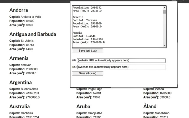 Simple Text Scraper chrome谷歌浏览器插件_扩展第1张截图