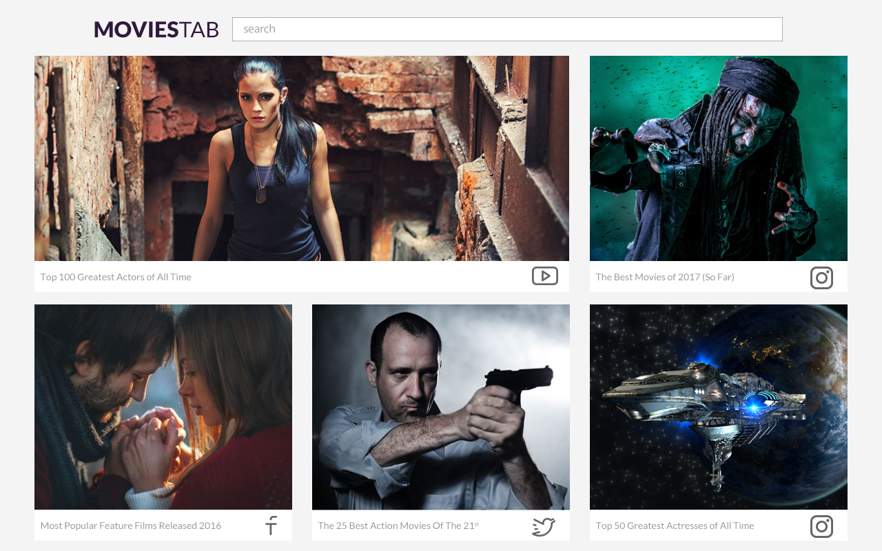Movies Tab chrome谷歌浏览器插件_扩展第1张截图