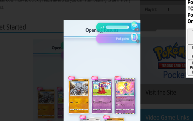 Pokemon TCG Pocket Online chrome谷歌浏览器插件_扩展第1张截图