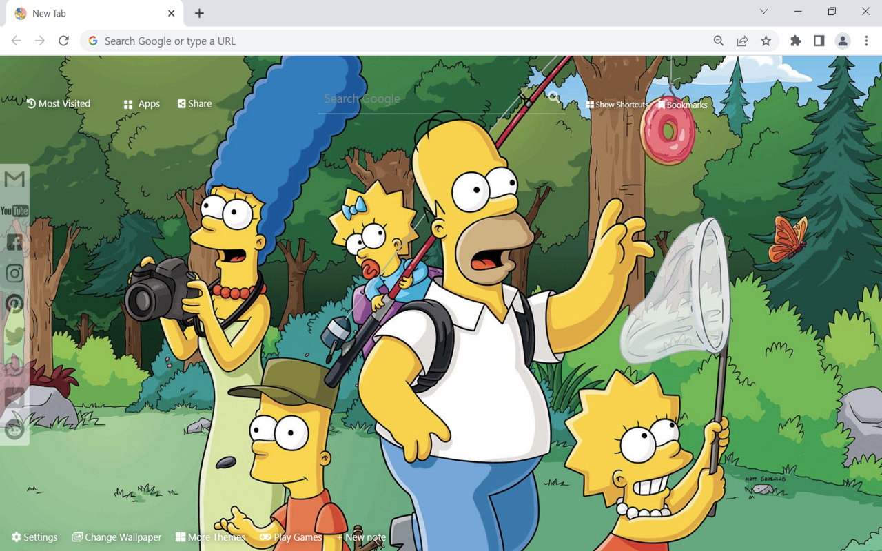 The Simpsons Wallpaper chrome谷歌浏览器插件_扩展第2张截图