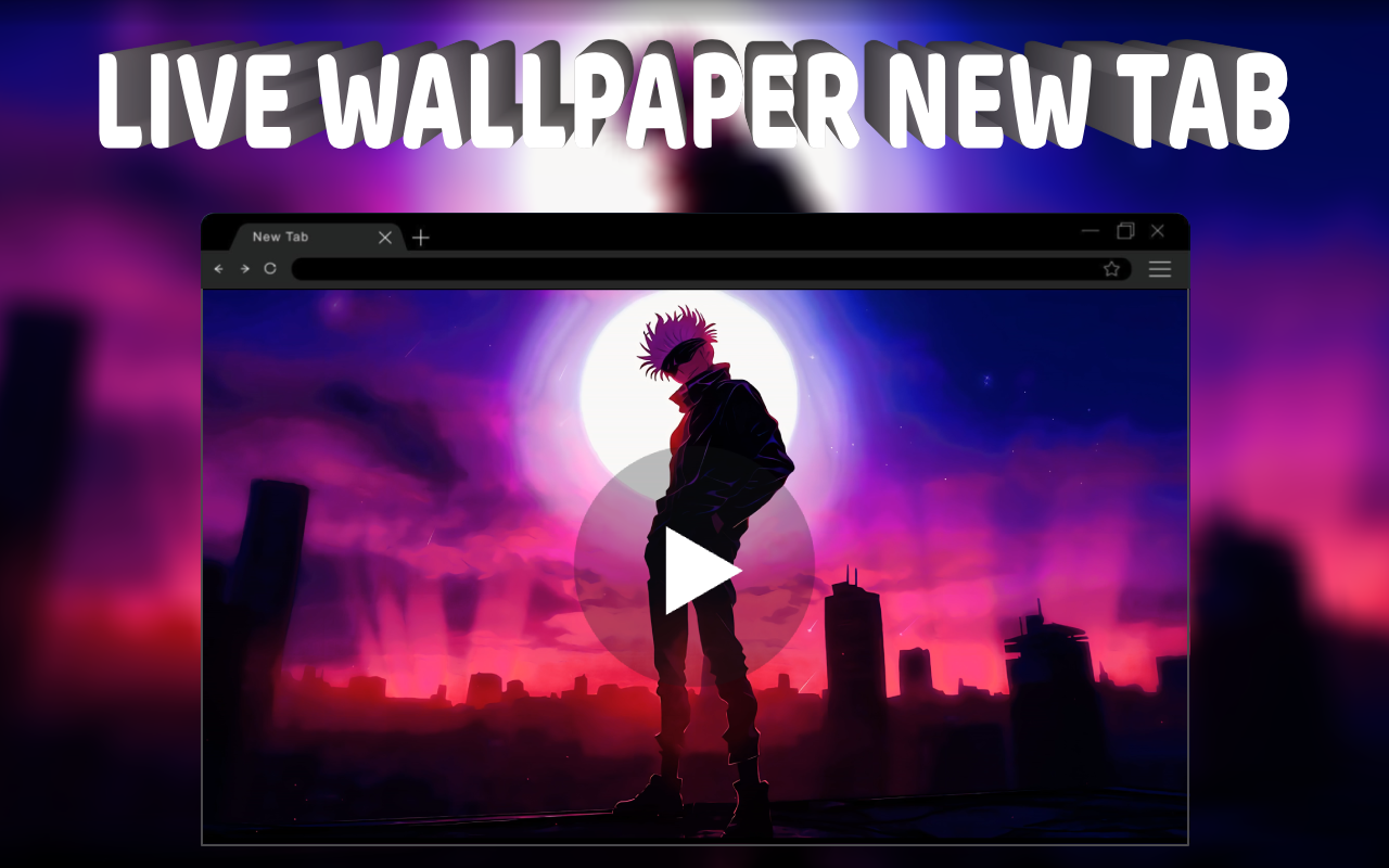 Satoru Gojo Night Time Live Wallpaper chrome谷歌浏览器插件_扩展第1张截图