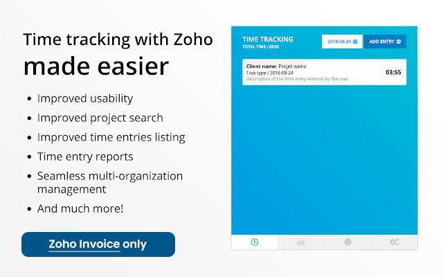 Zoho Invoice Easier Time Tracking chrome谷歌浏览器插件_扩展第1张截图