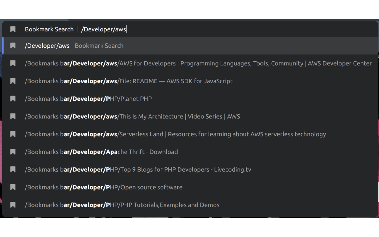 Bookmark Search chrome谷歌浏览器插件_扩展第2张截图
