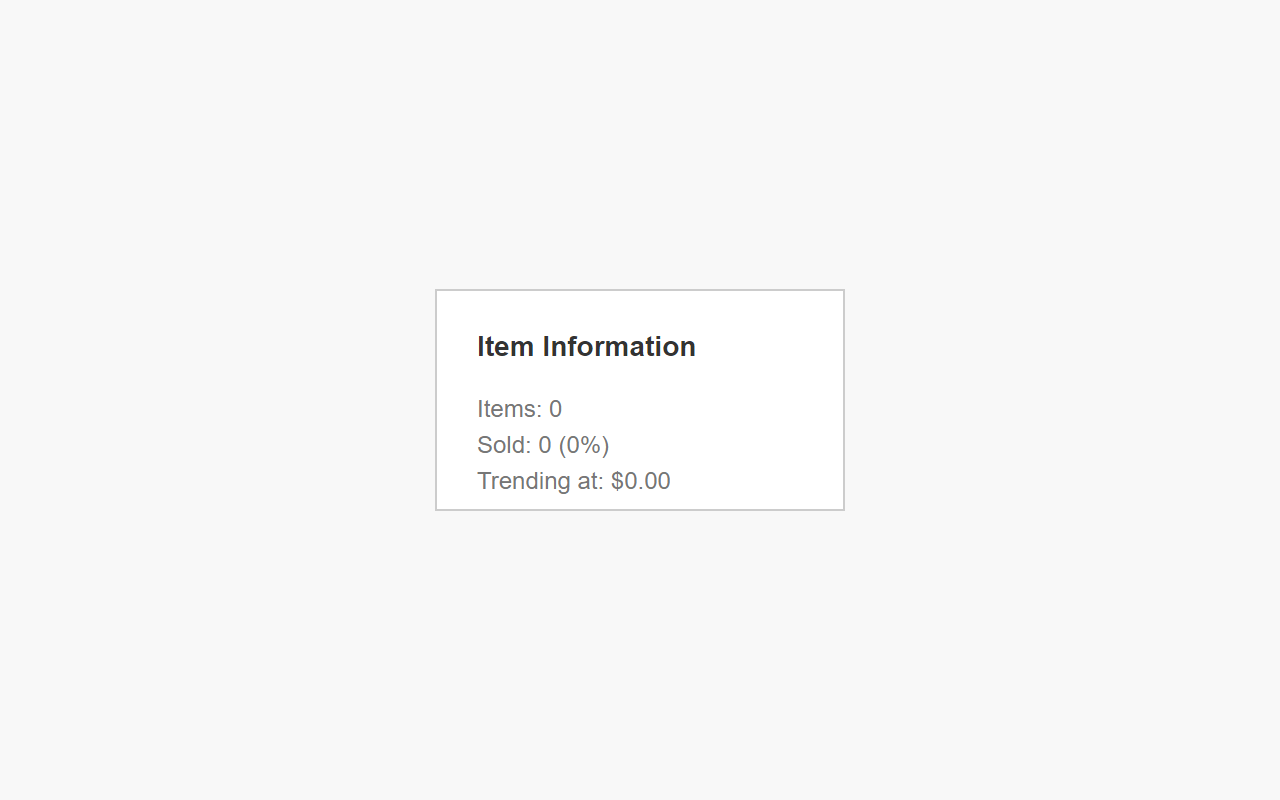 Item Information for eBay™ chrome谷歌浏览器插件_扩展第1张截图
