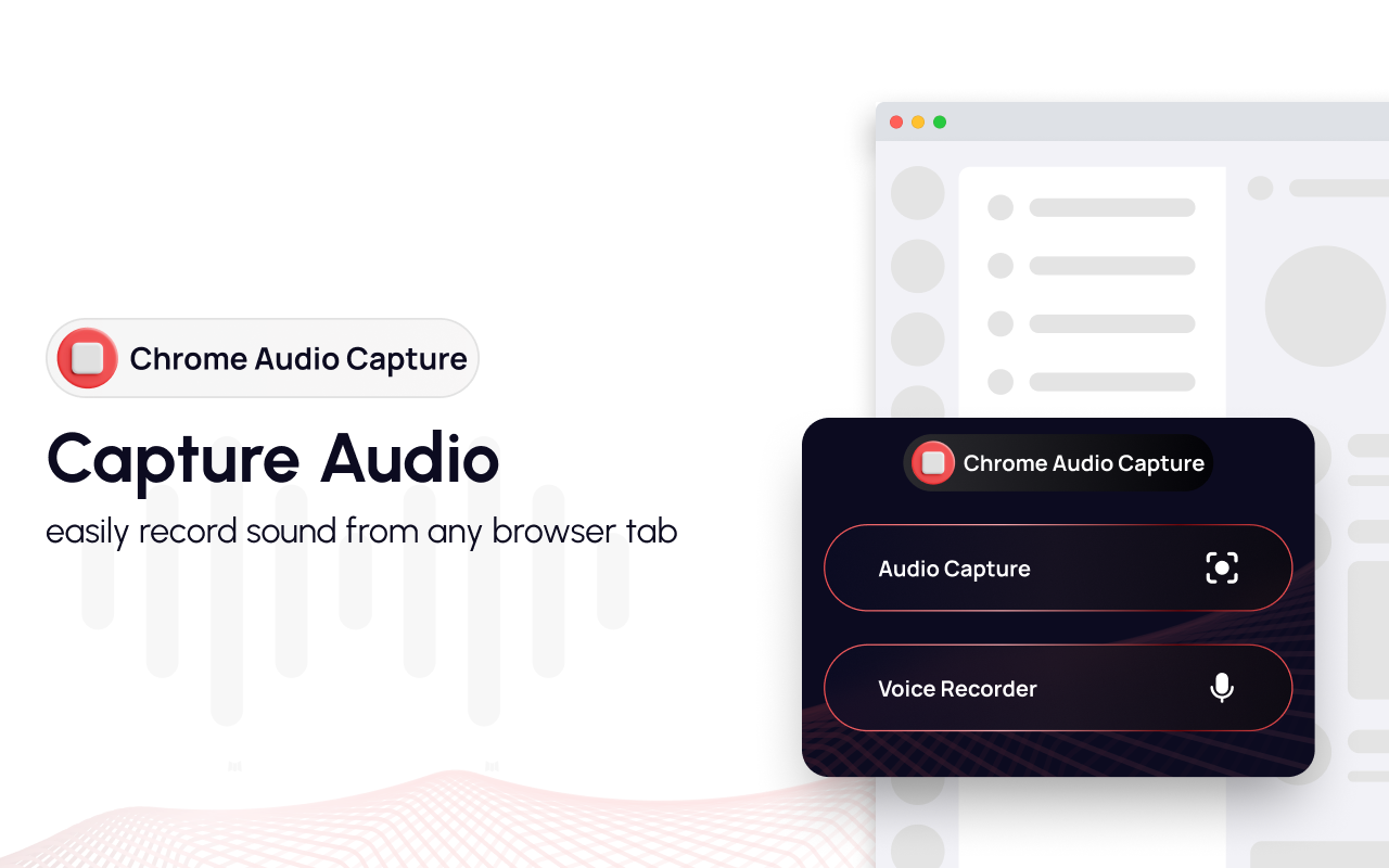 从电脑录音 — Chrome Audio Capture chrome谷歌浏览器插件_扩展第1张截图